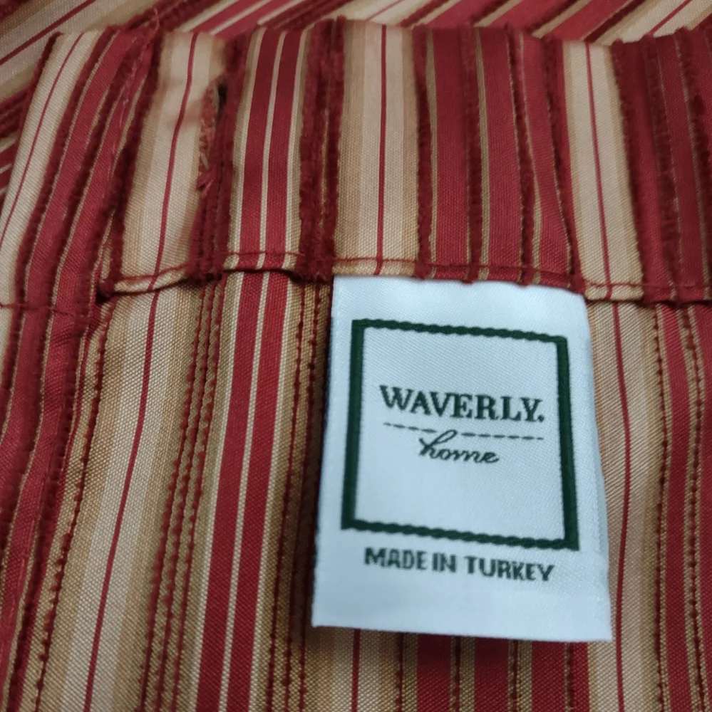 Vintage Shower curtain fabric textured jacquard striped